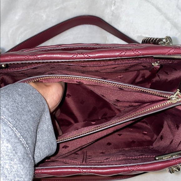 Kate Spade Maroon Quilted Shoulder Bag - Picture 5 of 6